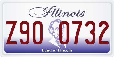 IL license plate Z900732