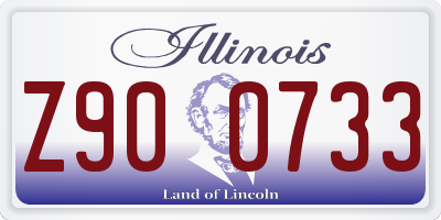 IL license plate Z900733