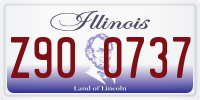 IL license plate Z900737