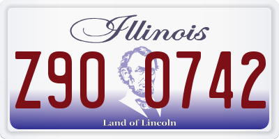 IL license plate Z900742