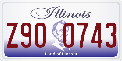 IL license plate Z900743