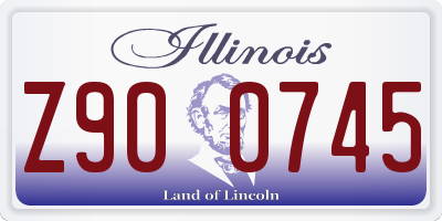 IL license plate Z900745