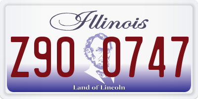IL license plate Z900747
