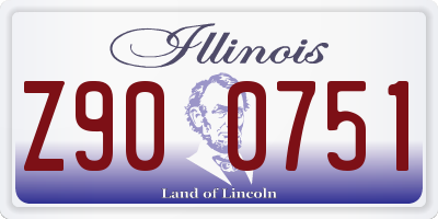 IL license plate Z900751
