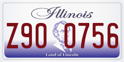 IL license plate Z900756