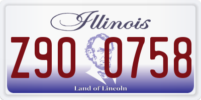 IL license plate Z900758