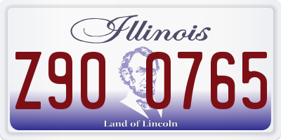 IL license plate Z900765