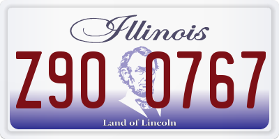 IL license plate Z900767