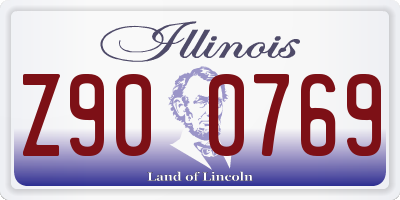 IL license plate Z900769