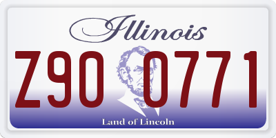 IL license plate Z900771