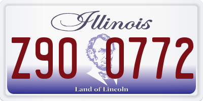 IL license plate Z900772