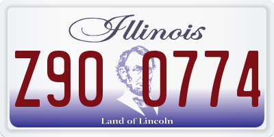 IL license plate Z900774