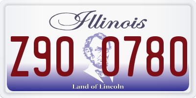 IL license plate Z900780