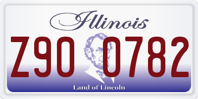 IL license plate Z900782