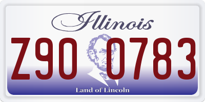 IL license plate Z900783