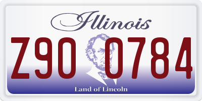 IL license plate Z900784