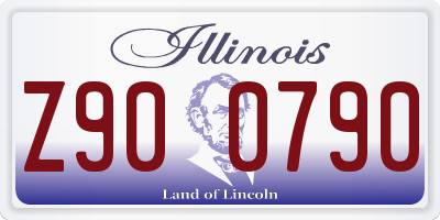 IL license plate Z900790