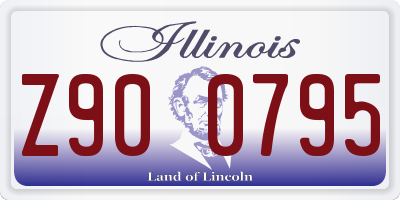 IL license plate Z900795