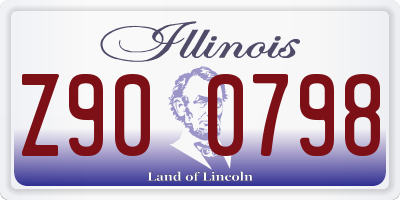 IL license plate Z900798