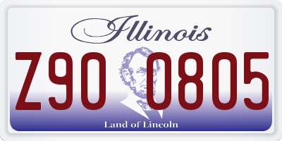IL license plate Z900805