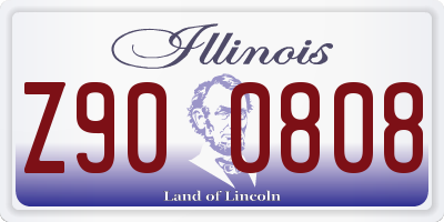 IL license plate Z900808