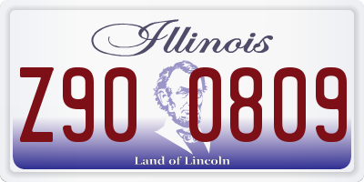 IL license plate Z900809