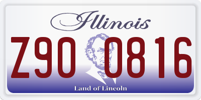 IL license plate Z900816