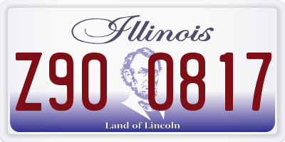 IL license plate Z900817