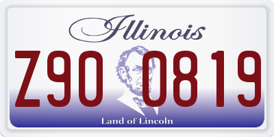 IL license plate Z900819