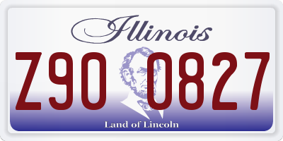 IL license plate Z900827