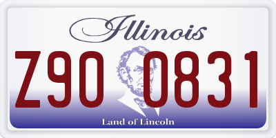 IL license plate Z900831