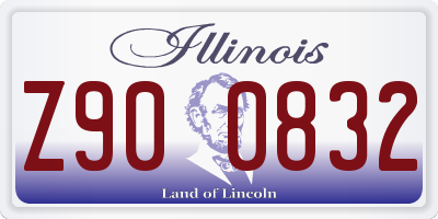 IL license plate Z900832