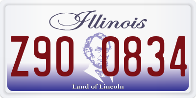 IL license plate Z900834