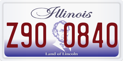 IL license plate Z900840