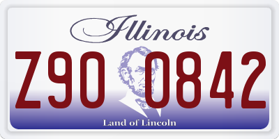 IL license plate Z900842