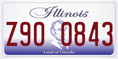 IL license plate Z900843