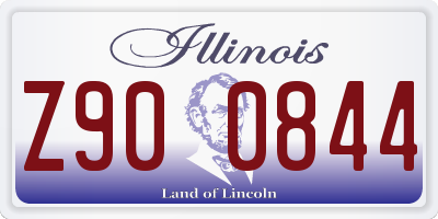 IL license plate Z900844