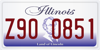 IL license plate Z900851