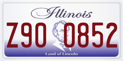 IL license plate Z900852