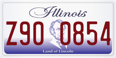 IL license plate Z900854