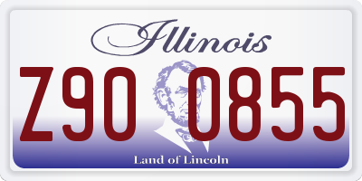 IL license plate Z900855