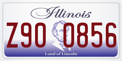 IL license plate Z900856