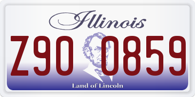 IL license plate Z900859