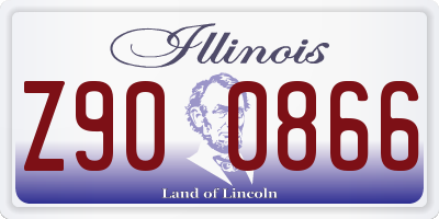 IL license plate Z900866