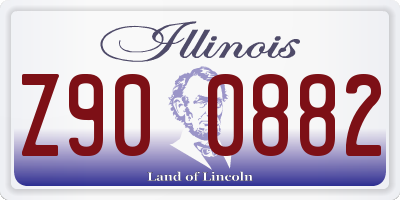 IL license plate Z900882