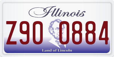 IL license plate Z900884