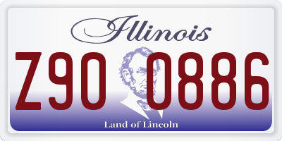 IL license plate Z900886