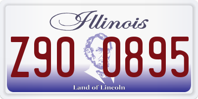 IL license plate Z900895