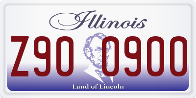 IL license plate Z900900