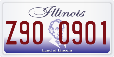 IL license plate Z900901